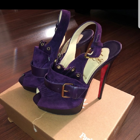 Christian Louboutin Shoes - SOLD*** Christian Louboutin size 7 Purple Heels
